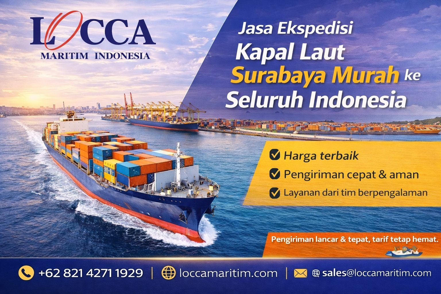 Jasa Ekspedisi Kapal Laut Surabaya Murah ke Seluruh Indonesia