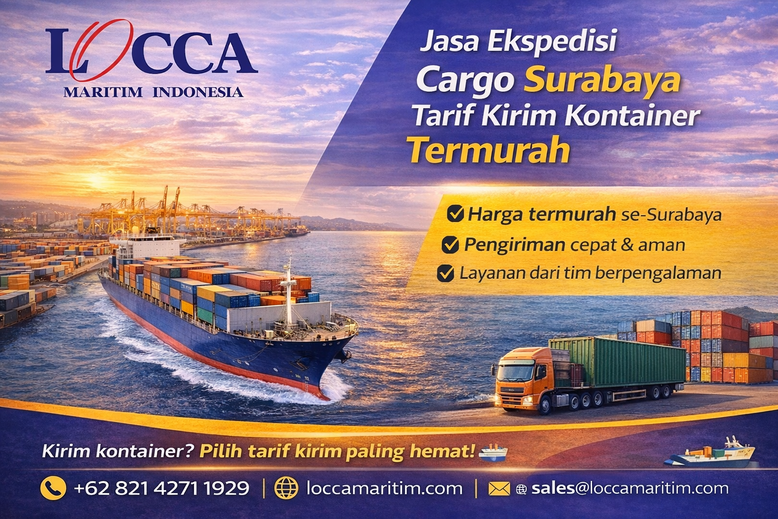 Jasa Eskpedisi Cargo Surabaya Tarif Kirim Kontainer Termurah